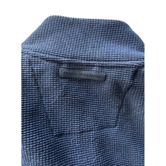 Mack Weldon Latitude Mens Sz M Total Eclipse Blue Full Zip Fleece Jacket - Picture 8 of 9